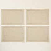 Lurex Embroidered Placemat Set Of 4